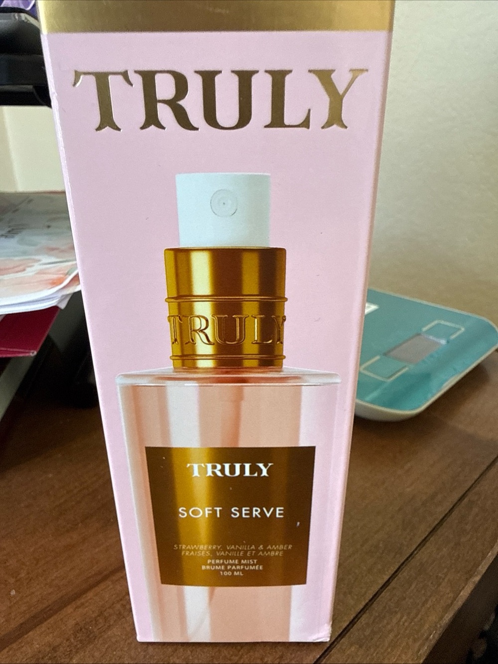 Truly Soft Serve Perfume Mist 100 mL Strawberry Vanilla Amber Body Fragrance NIB